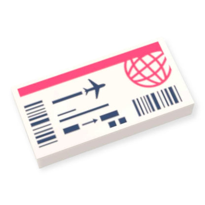 LEGO® Fliese 1x2 - Flugticket