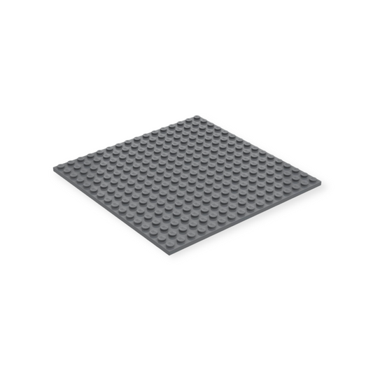 LEGO Plate 16x16 - in Dark Bluish Gray
