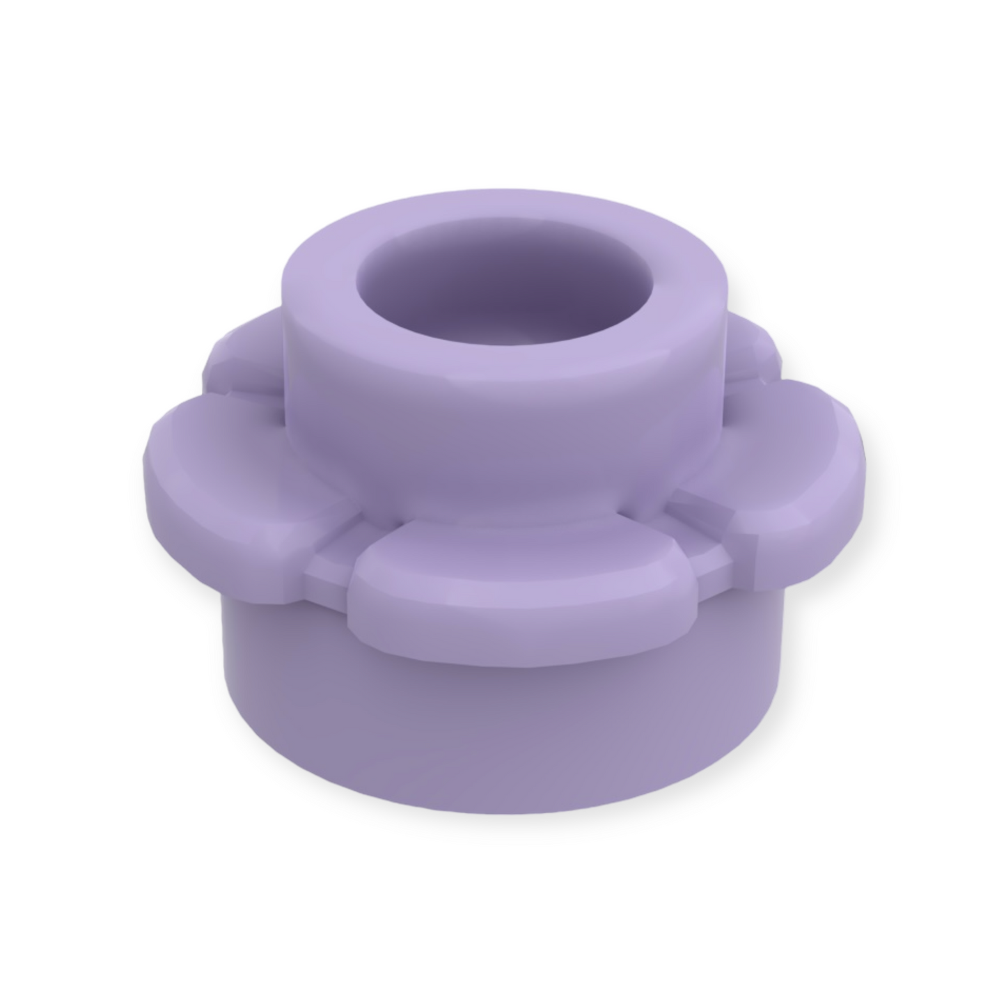 LEGO Plate Round 1x1 Flower - Medium Lavender
