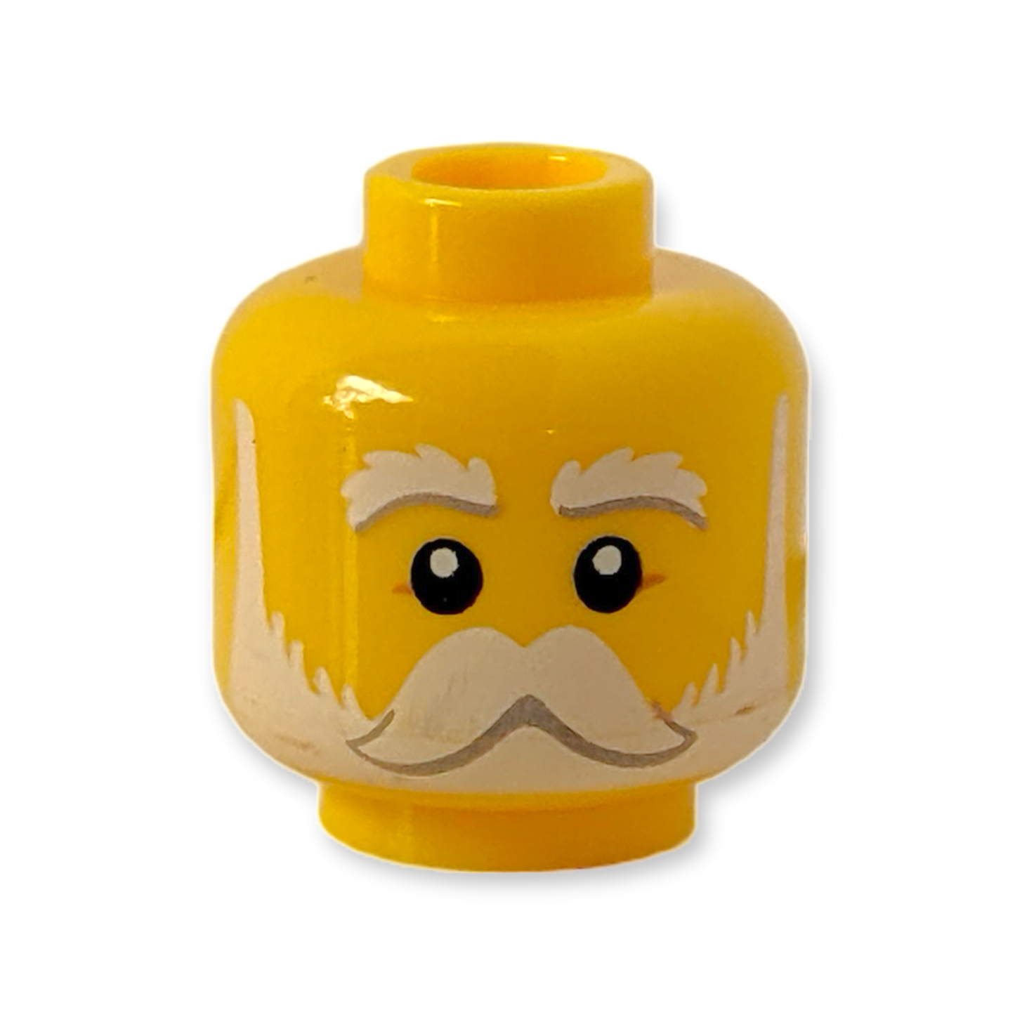 LEGO Head - 3087 Weiße Augenbrauen Schnurrbart und Bart