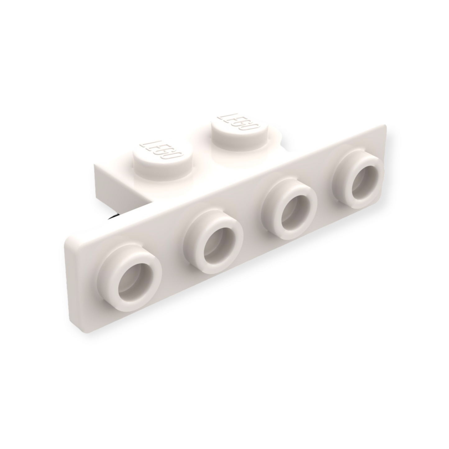 LEGO Bracket 1x2 - 1x4 Rounded Corners - in White