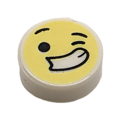 LEGO 1x1 Tile Round - Emoji Large Smile