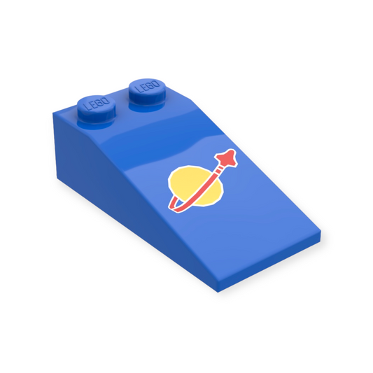 LEGO - Slope 18 4x2 mit Classic Space Logo
