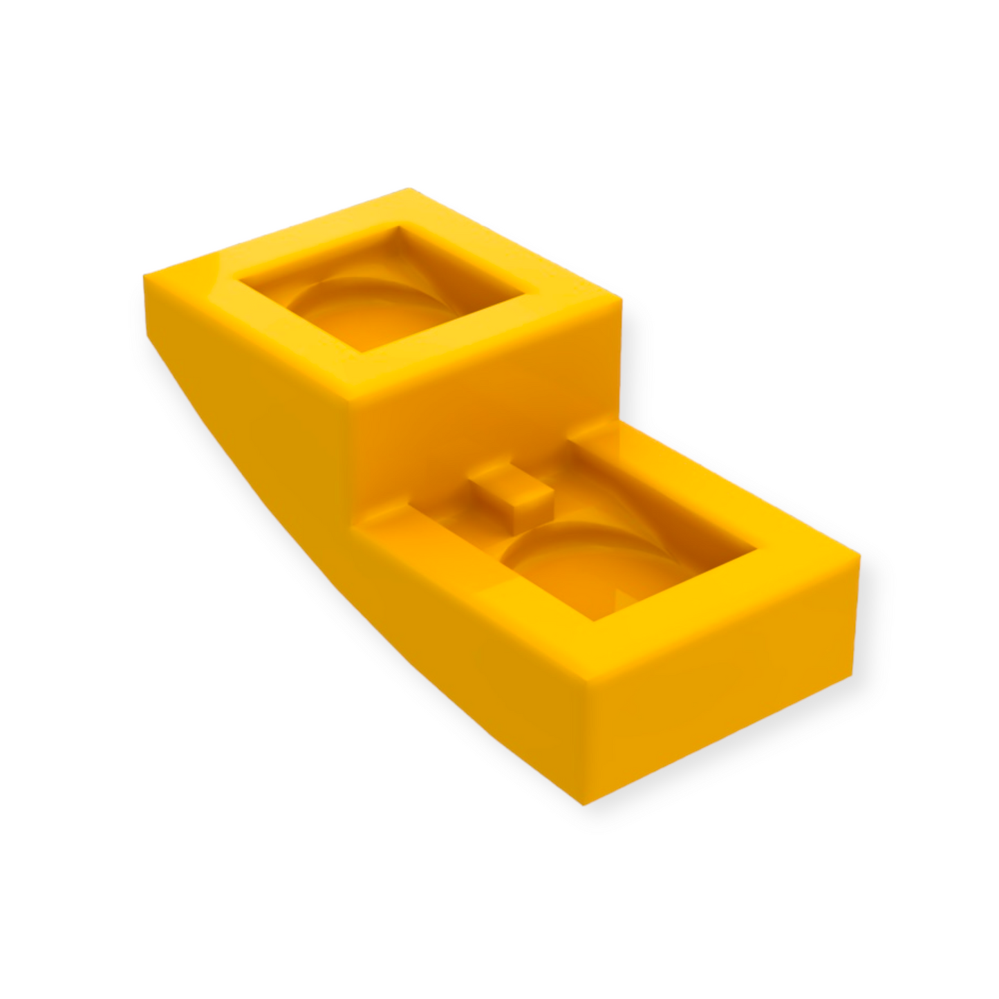 LEGO Slope Curved 2x1x2/3 - Bright Light Orange