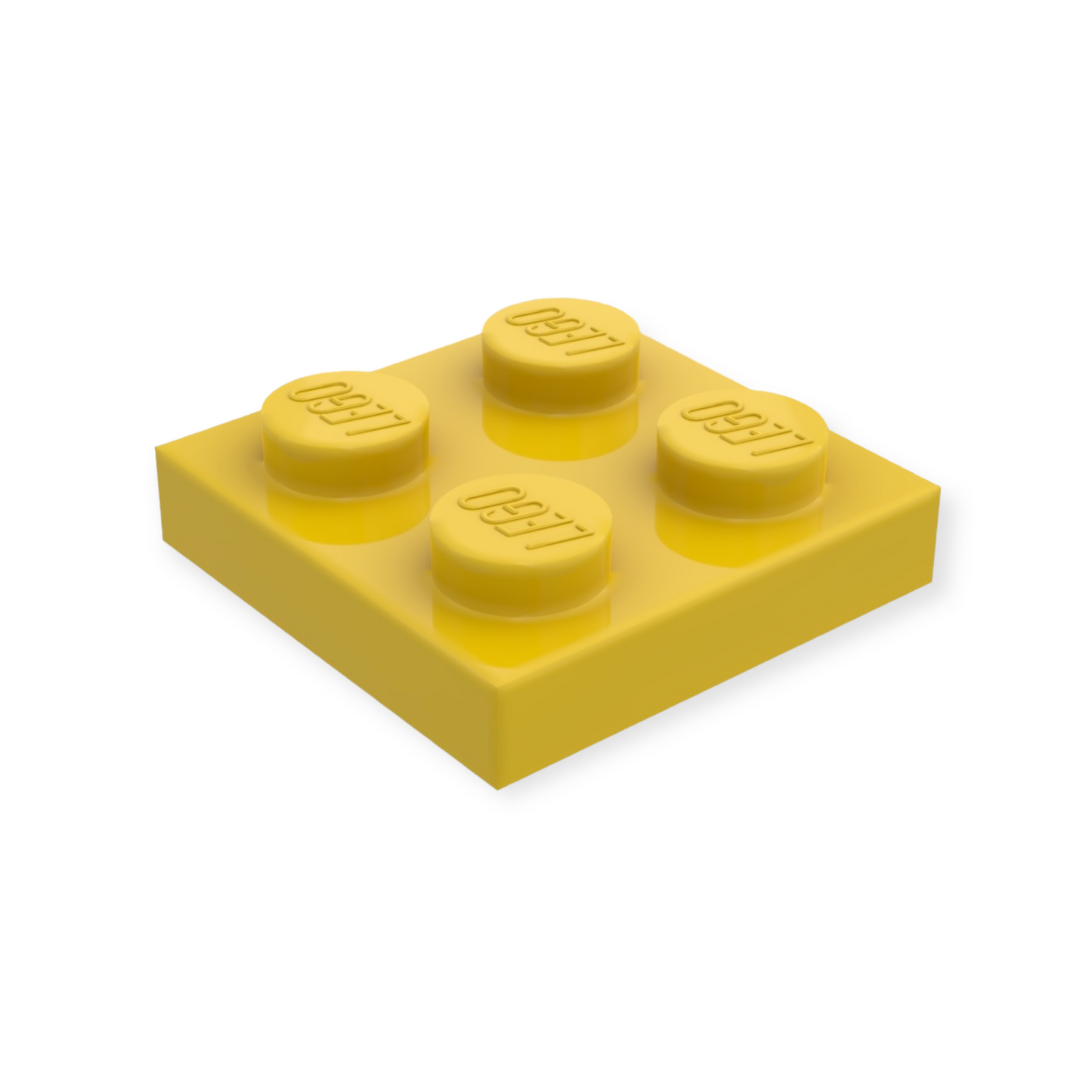 LEGO Plate 2x2 - Yellow