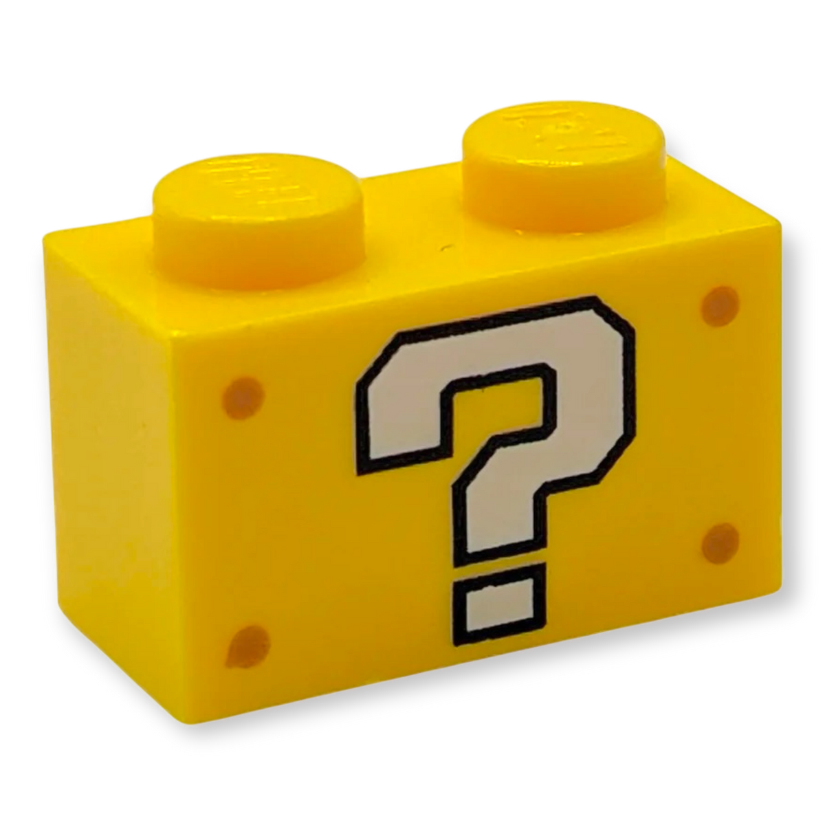 Lego Checkmark LEGO Brick 1x2 Yellow - White Question Mark – Mjaysbricks.de®