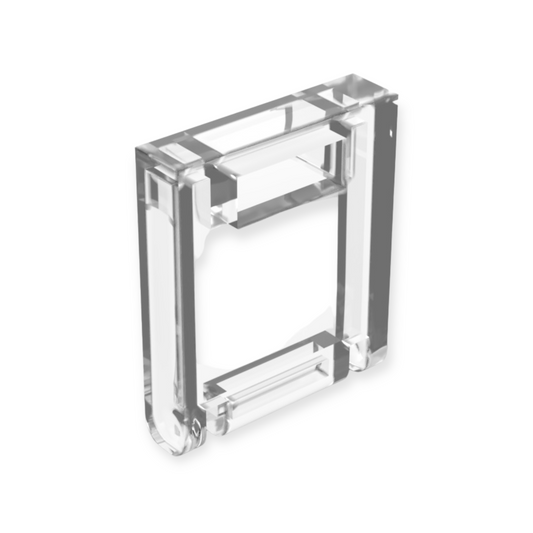 LEGO Container Box Door 2x2x2 with Slot - Trans-Clear