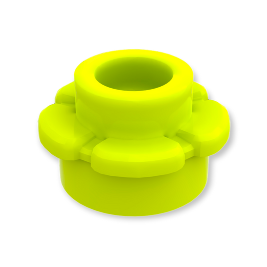 LEGO Plate Round 1x1 Flower - Lime