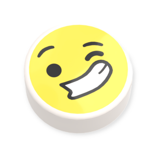 LEGO 1x1 Tile Round - Emoji Large Smile