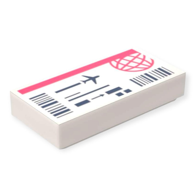 LEGO® Fliese 1x2 - Flugticket