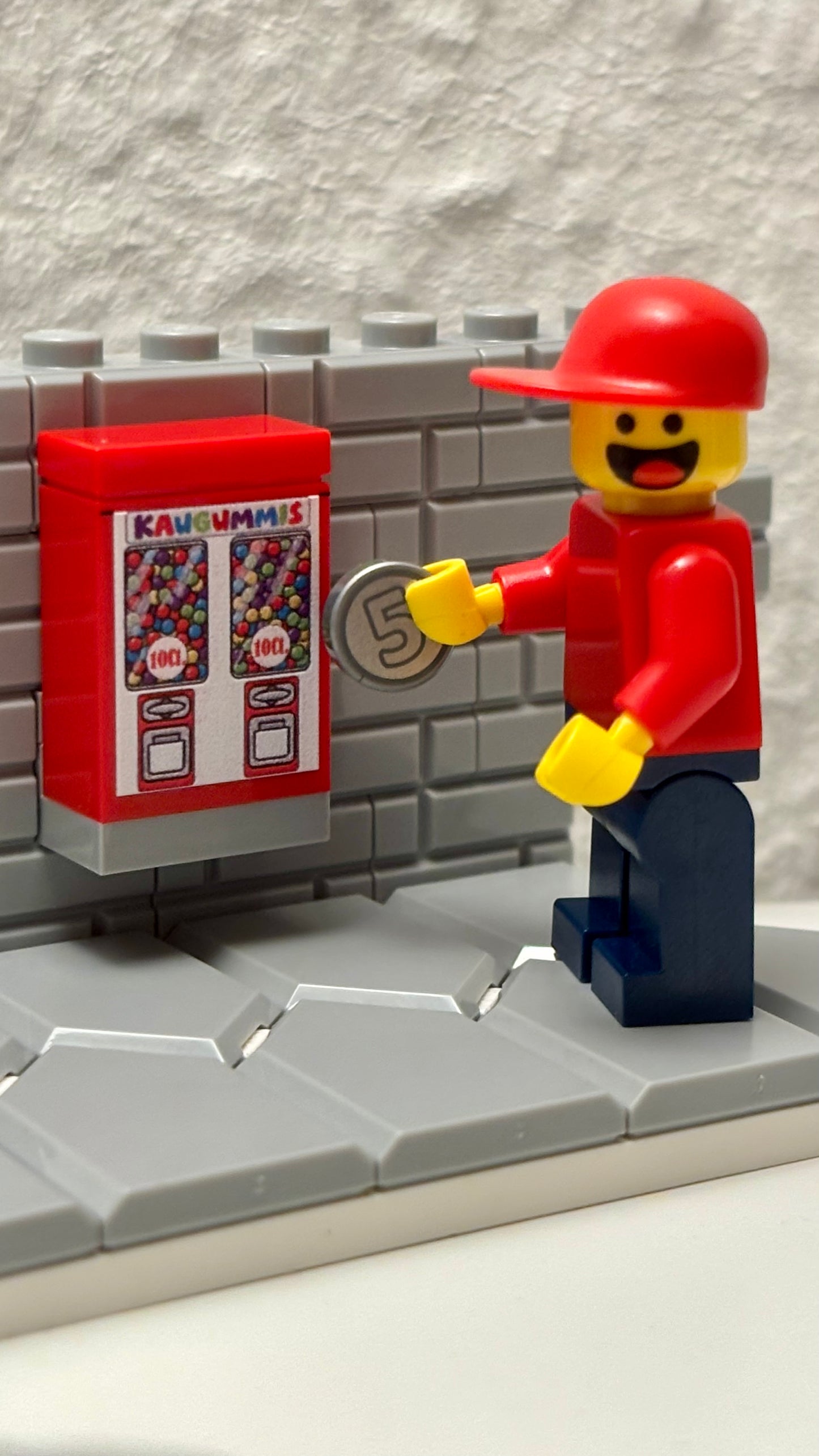 Bedruckter LEGO® Stein 1x2x2 - 'Kaugummi-Automat'