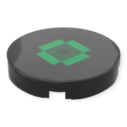 LEGO® Fliese rund 2x2 - Minecraft Vinyl Schallplatte