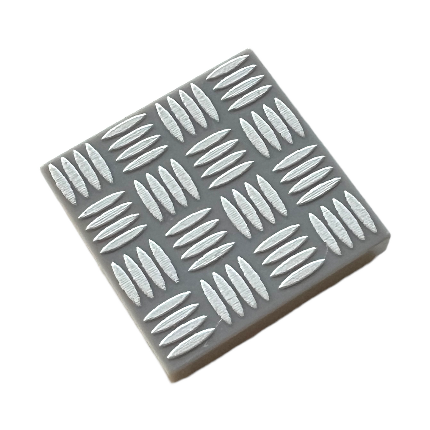 Tile 2x2 - Riffelblech-Muster Weiß
