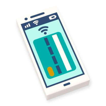 LEGO® Fliese 1x2 - Smartphone kontaktloses Bezahlen