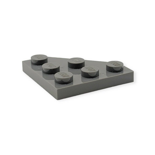 LEGO Wedge Plate 3x3 - in Dark Bluish Gray