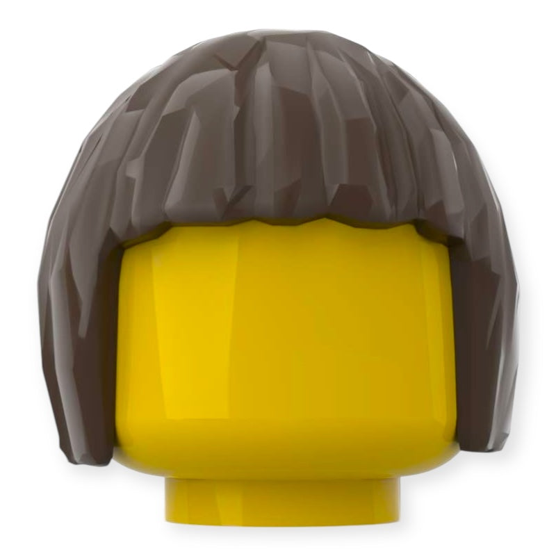 LEGO® Minifiguren Frisur Nr 002 Bob Schnitt - Dunkelbraun