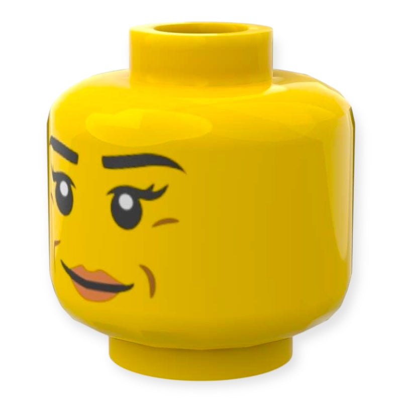 LEGO® Minifiguren Kopf 3920 - Lächeln mit Grübchen