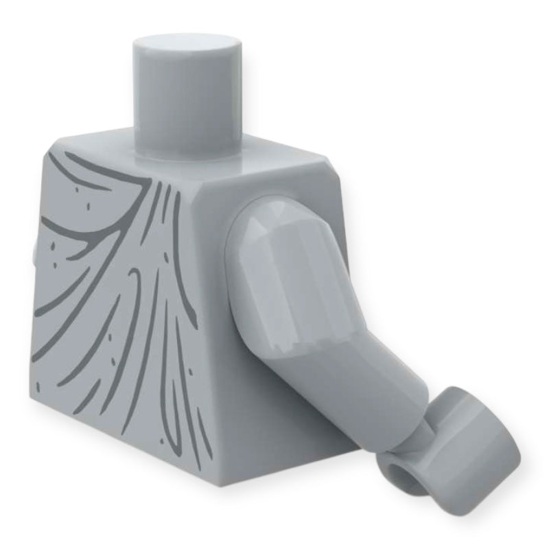 LEGO® Minifiguren Oberkörper 6495 - Statue in Hellgrau