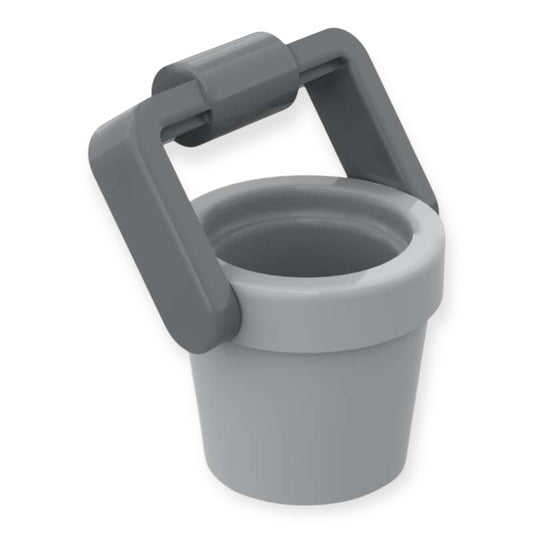 LEGO® Minifiguren Eimer mit Henkel in Grau