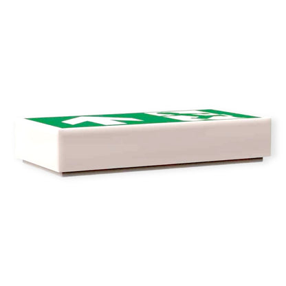 Bedruckte LEGO® Fliese 1x2 - Notausgang / Fluchtweg-Schild geradeaus