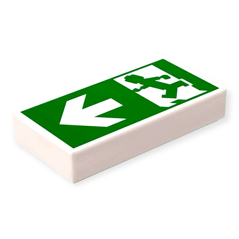 Fliese 1x2 - Notausgang nach links