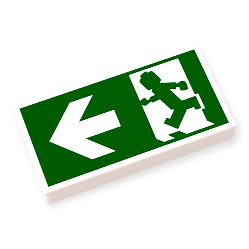 Fliese 1x2 - Notausgang nach links
