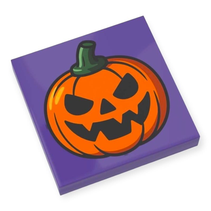 Fliese 2x2 - Halloween-Kürbis