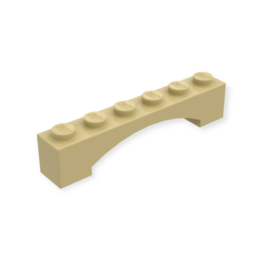 LEGO Arch 1x6 Raised Arch - Tan