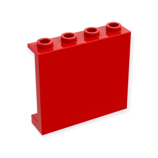 LEGO Panel 1x4x3 with Side Supports - in Red