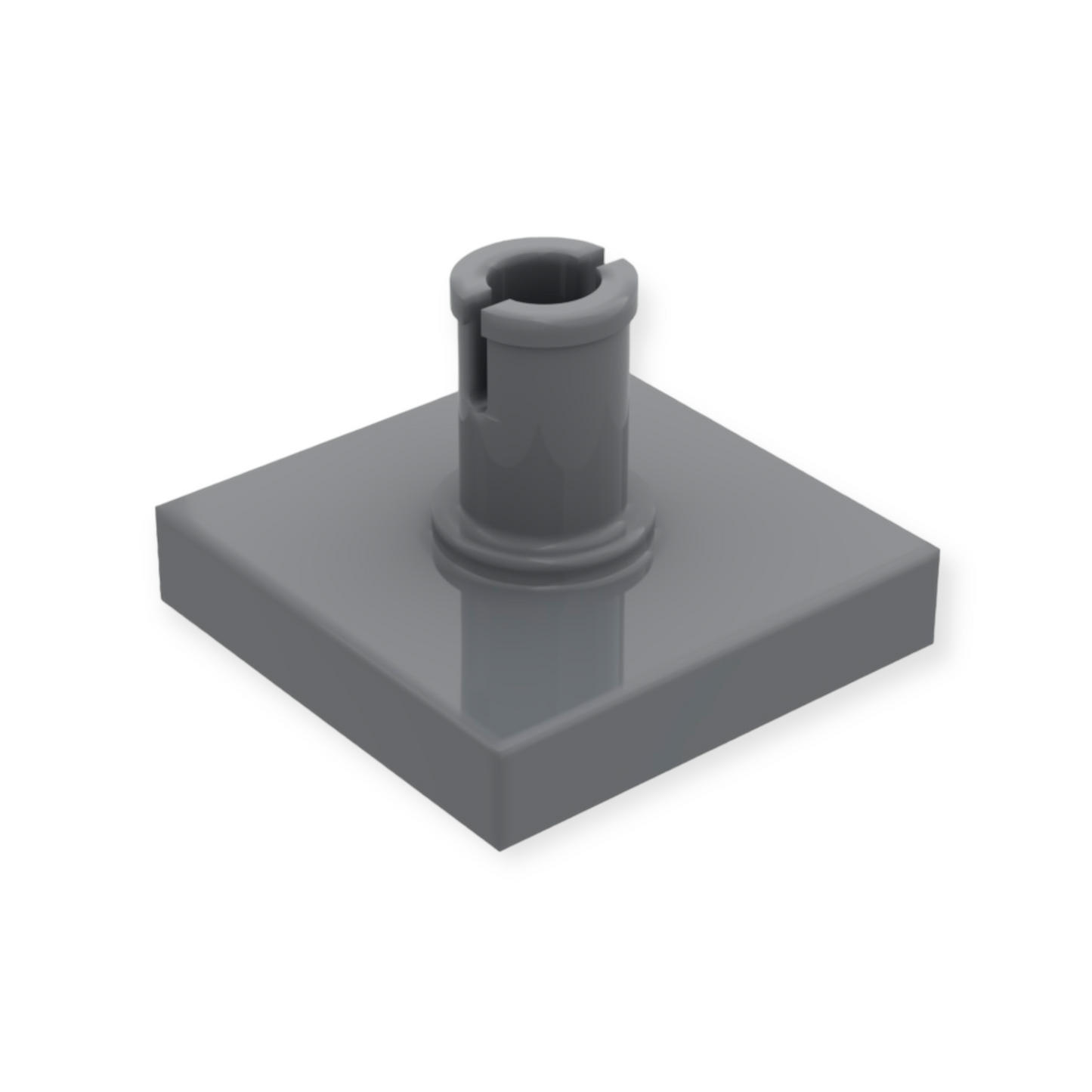 LEGO Tile Modified 1x2 with Pin - in Dark Bluish Gray