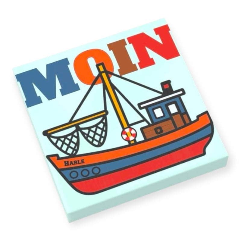 Fliese 2x2 - Krabbenkutter 'MOIN'
