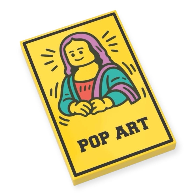 Fliese 2x3 - Pop Art Mona Lisa