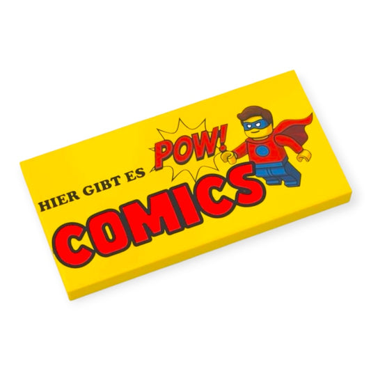 Fliese 2x4 - Comics Schild