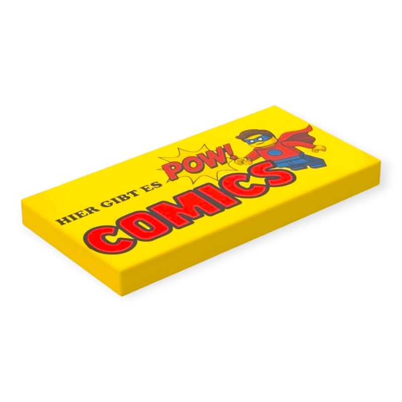 Fliese 2x4 - Comics Schild