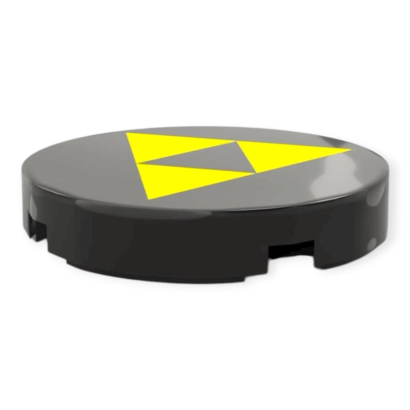 Fliese Rund 2x2 - Blacktron