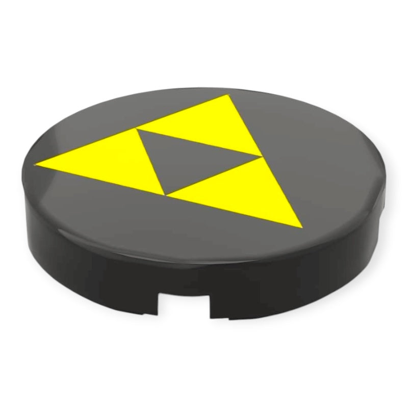 Fliese Rund 2x2 - Blacktron