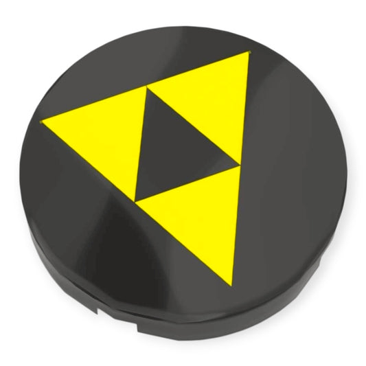 Fliese Rund 2x2 - Blacktron