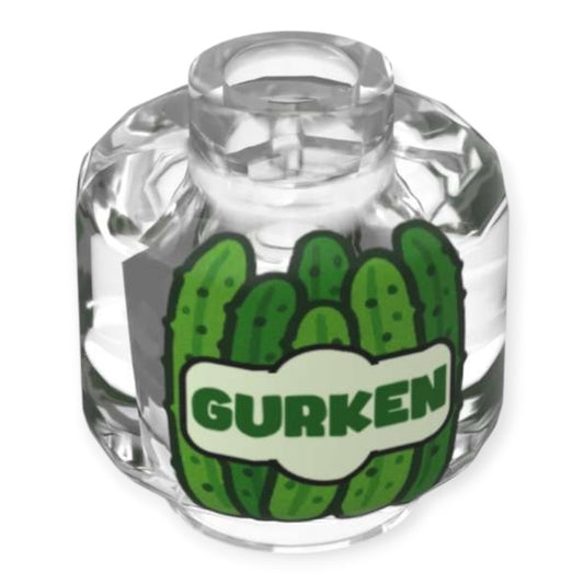 Transparenter Kopf - Eingelegte Gurken
