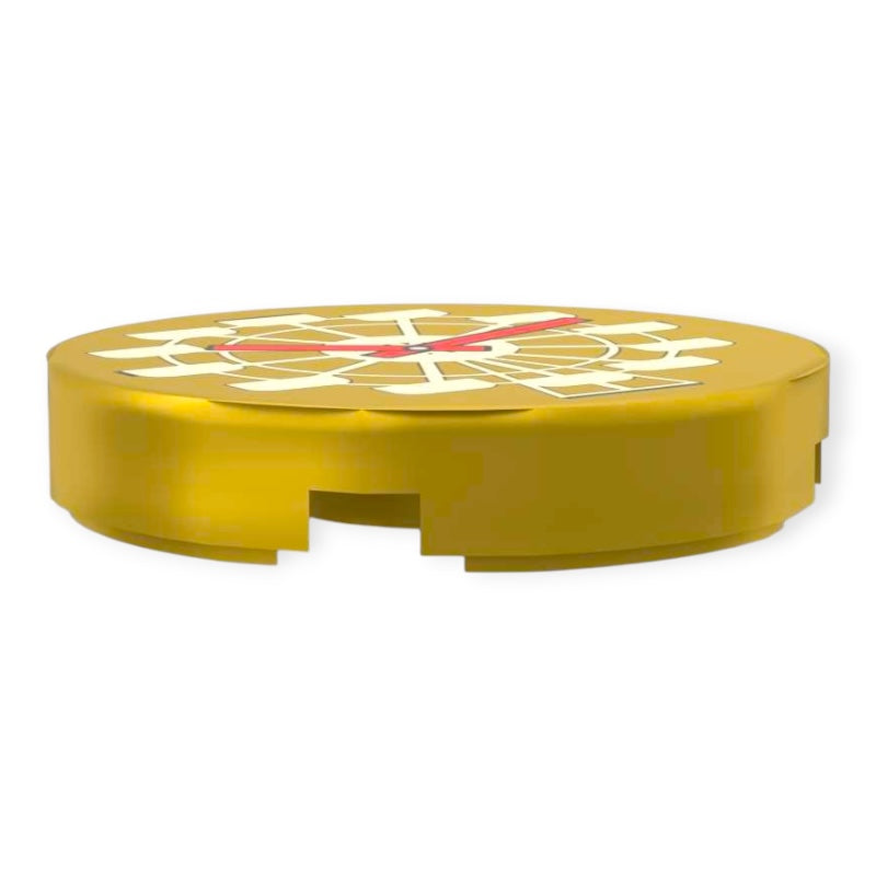 Fliese Rund 2x2 - Wanduhr 'Riesenrad'