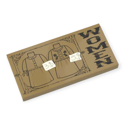 Fliese 2x4 - Wild West 'Women Dresses'