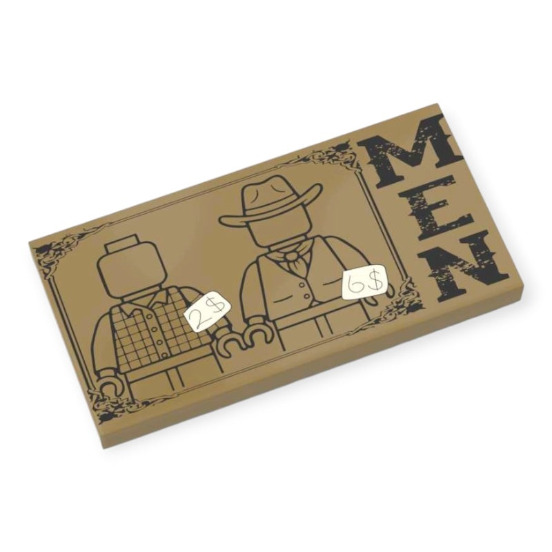 Fliese 2x4 - Wild West 'Men Dresses'