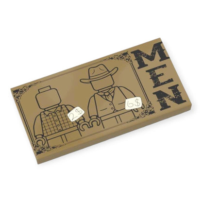 Fliese 2x4 - Wild West 'Men Dresses'