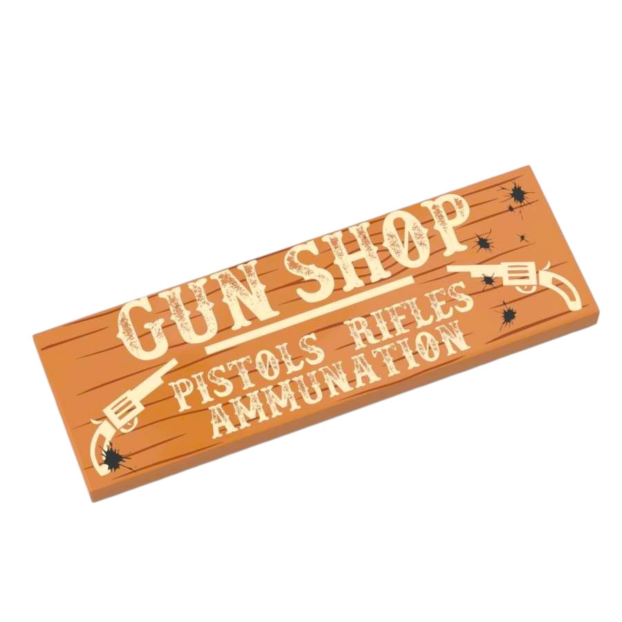 Fliese 2x6 - Wild West 'Gun Shop'