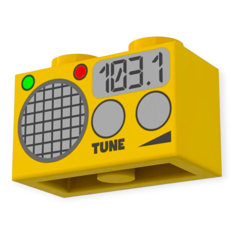 Stein 1x2 - Radio 'Tune' in Gelb