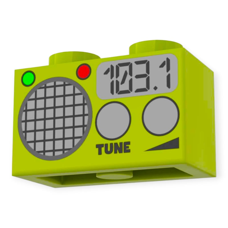 Stein 1x2 - Radio 'Tune' in Limette