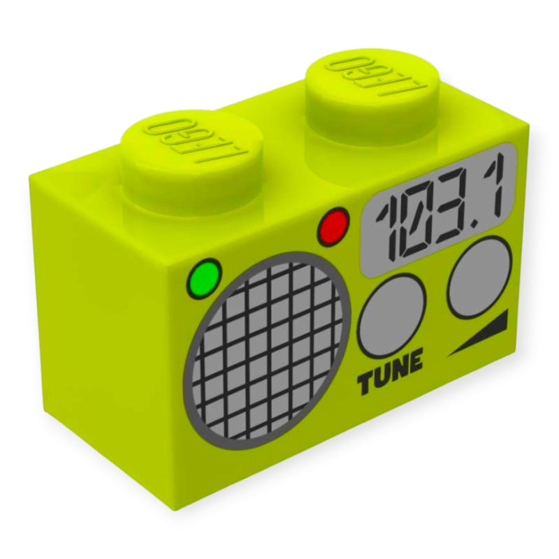 Stein 1x2 - Radio 'Tune' in Limette