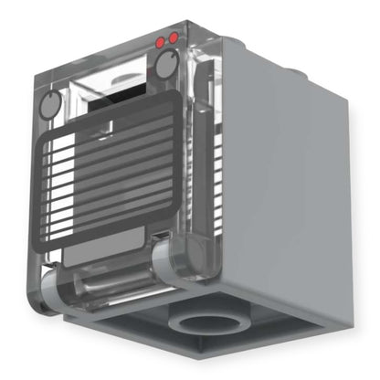 Bedruckter LEGO® Container 2x2x2 - 'Backofen' in Hellgrau