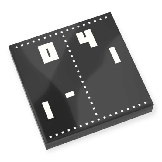 Bedruckte LEGO® Fliese 2x2 -  Retro Telespiel