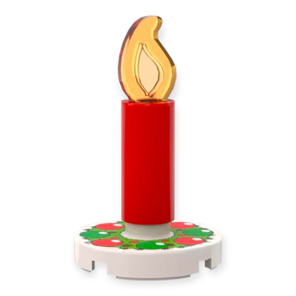 Bedruckte LEGO® Fliese 'Adventskranz klassisch'