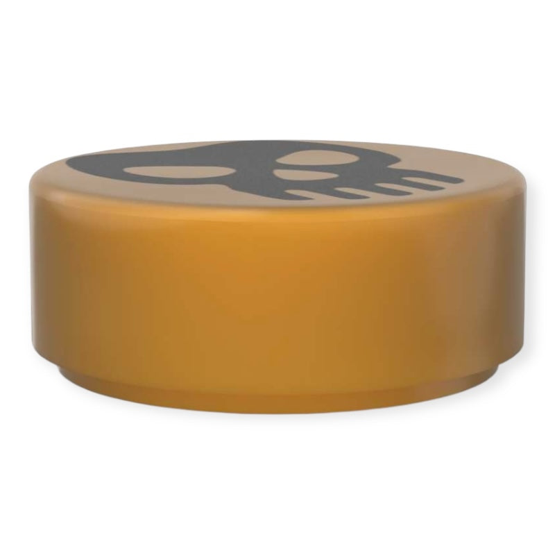 Bedruckte LEGO® Fliese Rund 1x1 - Dekotile 'Totenkopf'